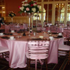 Party Decor pink ribbon chair covers